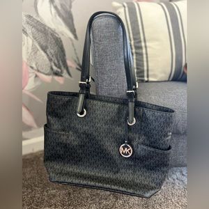 Great condition! Classic Black and grey MK monogram Michael Kors tote.